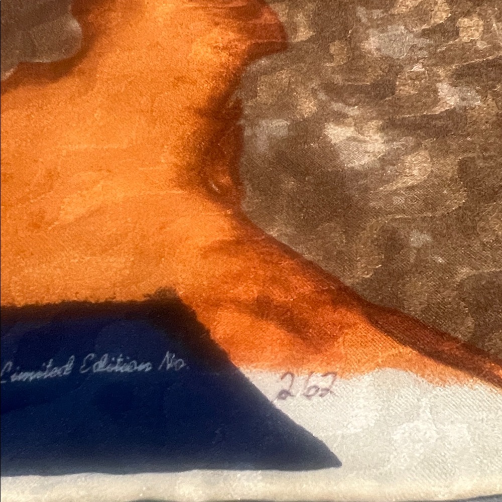 Vintage Rockmount Ranch Wear Silk Scarf “Market on the Trail” 2003 Western Art - Picture 9 of 9